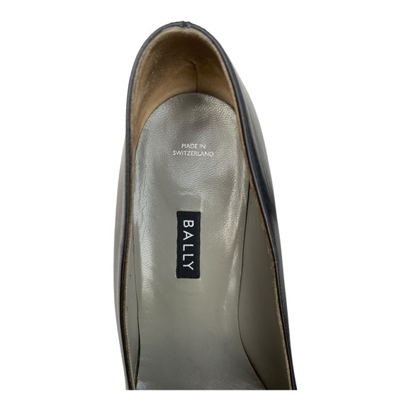 Bally Black Leather Heel Pumps size 8 - Picture 4 of 10